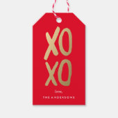 XOXO in rood | CadeauLabels (Voorkant)