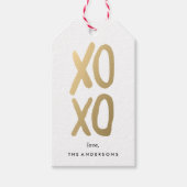 XOXO in wit | CadeauLabels (Voorkant)