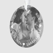 XOXO Keepsake Photo Ornament (voorkant)