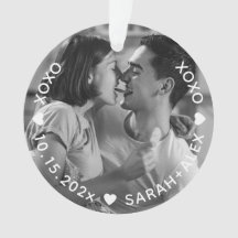 XOXO Keepsake Photo Ornament