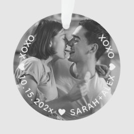XOXO Keepsake Photo Ornament