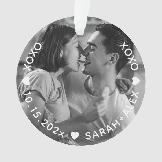 XOXO Keepsake Photo Ornament (voorkant)