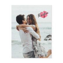 XOXO Kiss voegt uw foto Gepersonaliseerd Briefkaar