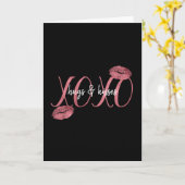XOXO Kisses Kaart (Gele Bloem)