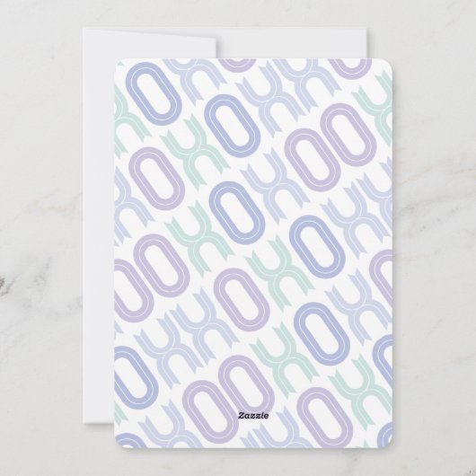 XOXO Kleine Valentijn Foto Jongen Geboorte Aankond Feestdagenkaart (Achterkant)