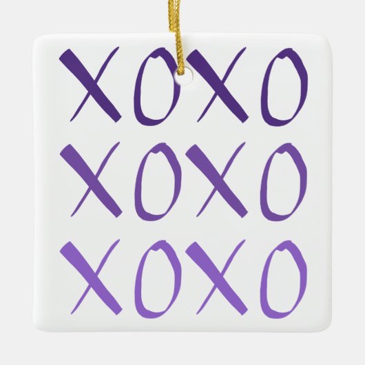 XOXO knuffels en kusjes Ornament (Voorkant)