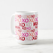 XOXO Knuffels en Kusjes Roze en Rood Schattige Gal Koffiemok (Voorkant links)