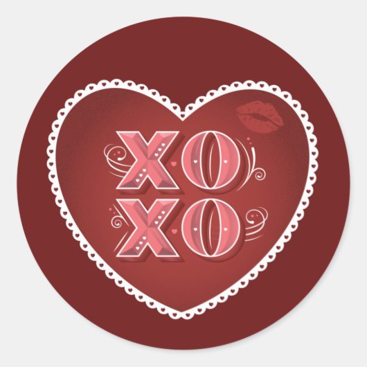 XOXO (Knuffels en Kusjes)  / Stickers (Voorkant)