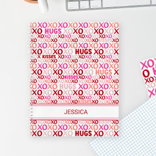 XOXO Knuffels en Kusjes Valentijn Roze en Rood Mod Notitieboek