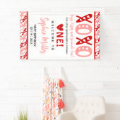 XOXO Knuffels en Kusjes Valentijnsdag 1e Verjaarda Spandoek (Insitu)