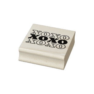 Xoxo knuffels en kusjes Valentijnsdag rubberen ste Rubberstempel