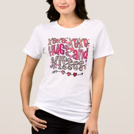 XOXO Knuffels en Kusjes Valentijnsdag Tri-Blend Shirt
