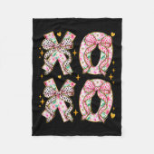 Xoxo knuffels en kussenharten houden van coquette  fleece deken (Voorkant)