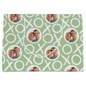 XOXO Knuffels & Kusjes 2 Aangepaste foto groen mod Groot Cadeauzakje (Voorkant)