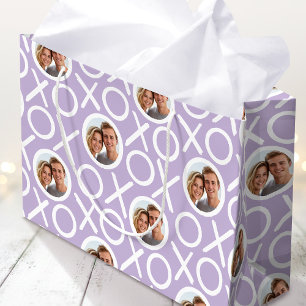 XOXO Knuffels & Kusjes 2 Aangepaste Foto Paars Mod Groot Cadeauzakje