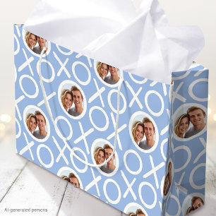 XOXO Knuffels & Kusjes 2 Foto Blauwe Kwast Lettert Groot Cadeauzakje