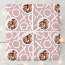 XOXO Knuffels & Kusjes 2 Foto Stof Roze Borstel Sc Cadeaupapier