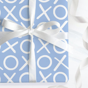 XOXO Knuffels & Kusjes Blauwe Verjaardagsborstel S Cadeaupapier