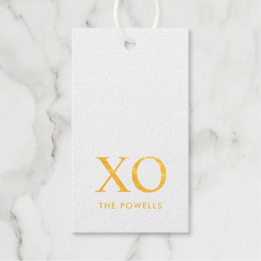 XOXO Knuffels & Kusjes Eenvoudig Minimalistisch Ec Cadeaulabels (Voorkant)