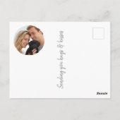 XOXO Knuffels & Kusjes Foto Groen Typografie Moder Briefkaart (Achterkant)