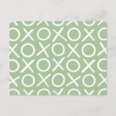 XOXO Knuffels & Kusjes Foto Groen Typografie Moder Briefkaart (Voorkant)