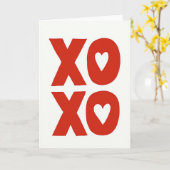 Xoxo Knuffels Kusjes Liefde Kaart (Gele Bloem)