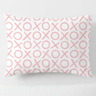 XOXO Knuffels & Kusjes Pastel Roze Wit Modern Kussensloop