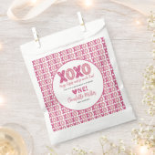 XOXO Knuffels & Kusjes Valentijnsdag 1e verjaardag Bedankzakje (Geknipt)