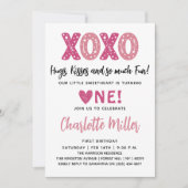 XOXO Knuffels & Kusjes Valentijnsdag 1e Verjaardag Kaart (Voorkant)