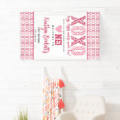 XOXO Knuffels & Kusjes Valentijnsdag 1e verjaardag Spandoek (Insitu)