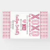 XOXO Knuffels & Kusjes Valentijnsdag 1e verjaardag Spandoek (Horizontaal)