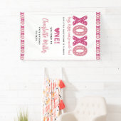 XOXO Knuffels & Kusjes Valentijnsdag 1e verjaardag Spandoek (Insitu)