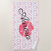 XOXO-kus Strandlaken (Voorkant)