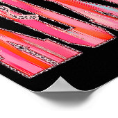 Xoxo Leopard Bow Funny Valentine's Day Coquette Nk Poster (Hoek)