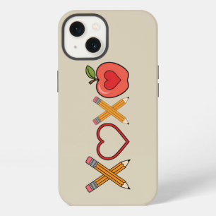 XOXO Leraar Valentijnsdag Potlood En Appel iPhone 13 Hoesje