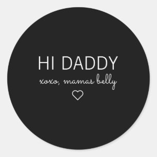 Xoxo Leuk Valentijnsdag Zwangerschapsaankondiging Ronde Sticker