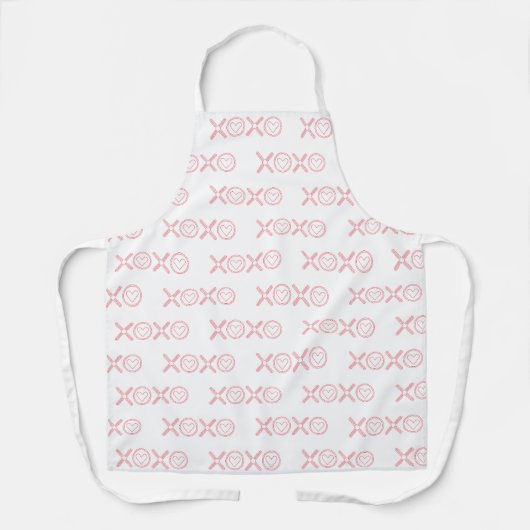 XOXO liefde en kus Schort (Voorkant)