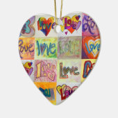 XOXO Liefde Mozaïek Kunst Schilderij Ornament (Links)