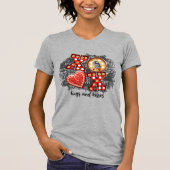 XOXO-liefde nog zorgwekkender, minder hart T-shirt (Voorkant)