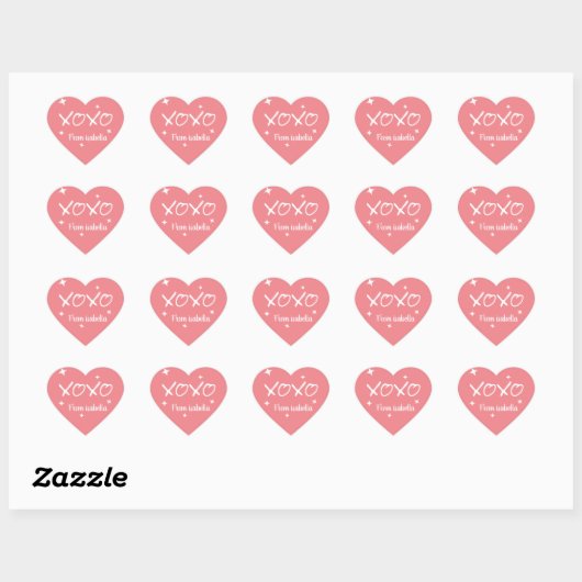 Xoxo liefde schattige sticker (Vel)