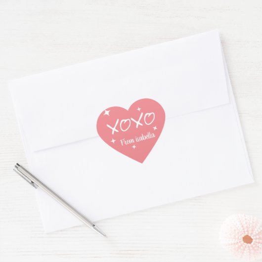 Xoxo liefde schattige sticker (Envelop)