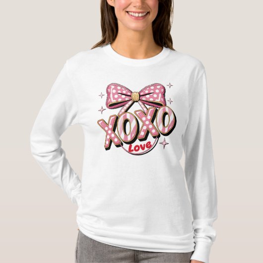 XOXO Liefde Valentijnsdag T-shirt (Voorkant)