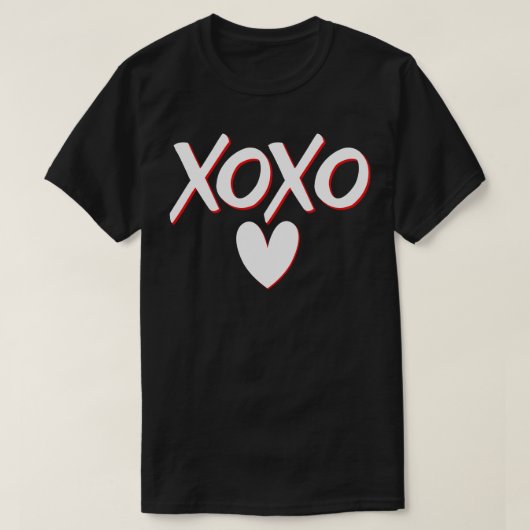 XOXO Liefde van Valentijnsdag T-shirt (Design voorkant)