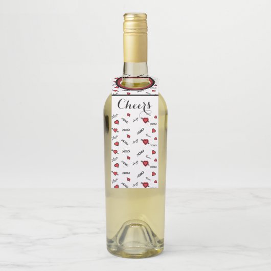 XOXO Liefdesontwerp Flessenhanger (Op fles)
