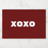 Xoxo Likeurfles Etiket (Enkel label)