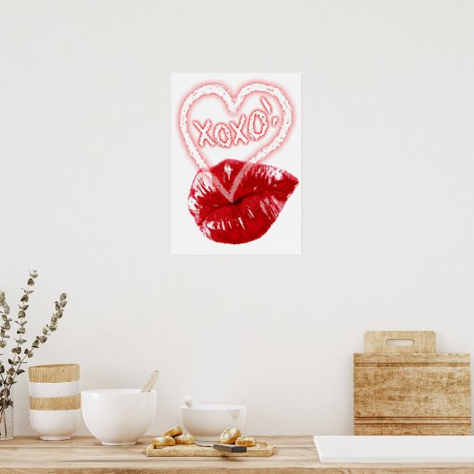 XOXO - LIPS POSTER (Keuken)