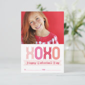 XOXO Love Classroom Valentijnsdag Fotokaarten Kaart (Staand voorkant)