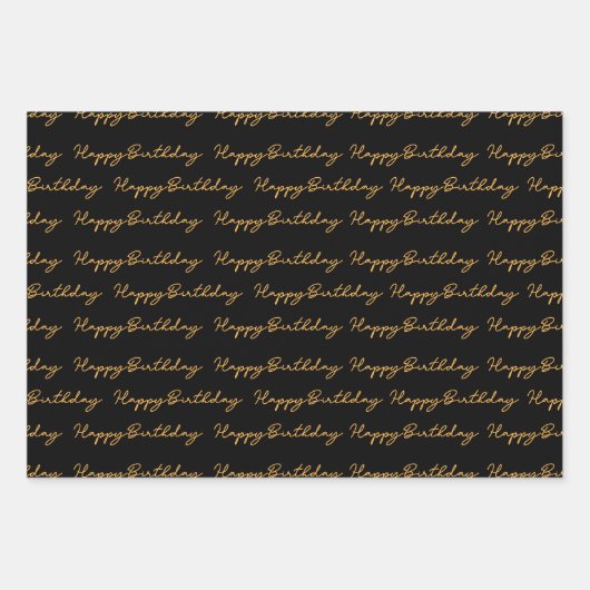 XOXO Love en Happy Birthday Inpakpapier Vel (Voorkant 3)