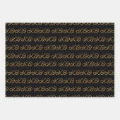 XOXO Love en Happy Birthday Inpakpapier Vel (Voorkant)