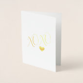 XOXO Love Heart Folie Kaarten (Voorkant)